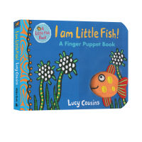 I am little fish! Finger puppet book parent-child interactive game cardboard story book childrens Enlightenment picture book mouse boboton writer Maisy Lucy cousins
