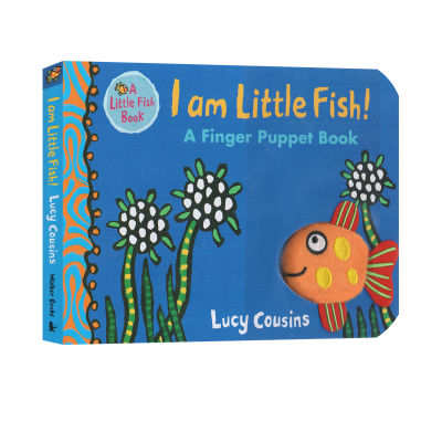 I am little fish! Finger puppet book parent-child interactive game cardboard story book childrens Enlightenment picture book mouse boboton writer Maisy Lucy cousins