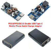 QC2.0คู่ USB Type-C ศัพท์มือถืออะแดปเตอร์ชาร์จด่วน DC7.1V-32V 3A 30วัตต์ S TEP Down โมดูลสำหรับหัวเว่ย FCP แอปเปิ้ล PD