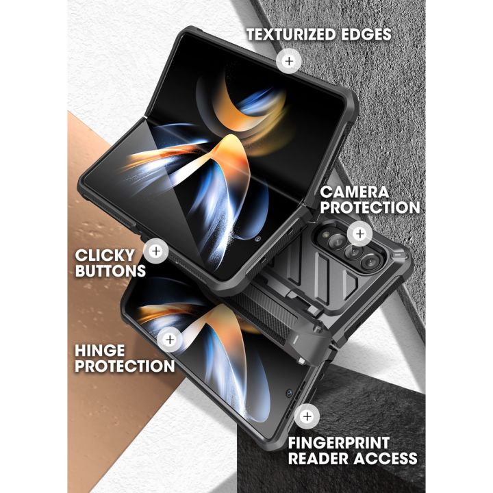 supcase-เคสโทรศัพท์มือถือ-ลายยูนิคอร์น-ด้วง-พร้อมตัวป้องกันหน้าจอในตัว-และขาตั้ง-และช่องใส่ปากกา-สําหรับ-samsung-galaxy-z-fold-4-5g-2022