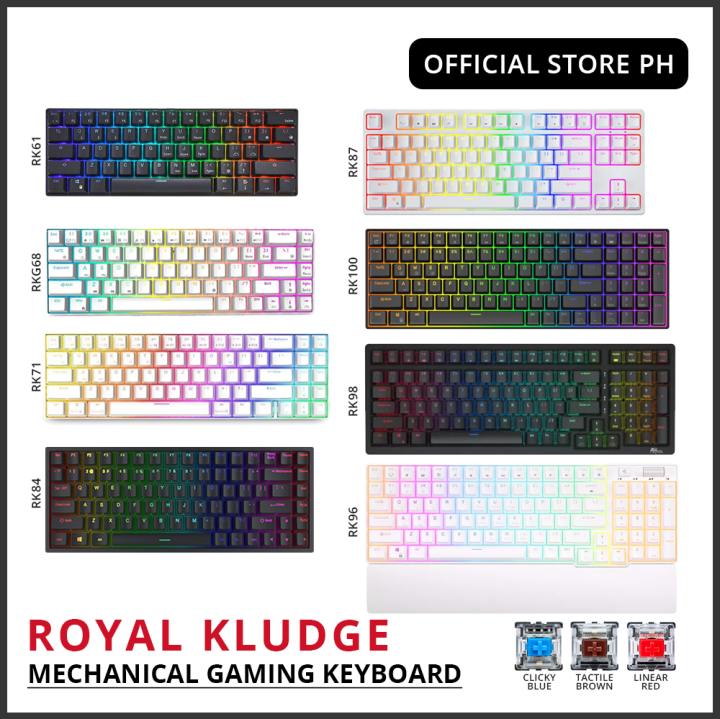 RK Royal Kludge Wireless Mechanical Gaming Keyboard RGB Hot Swappable ...