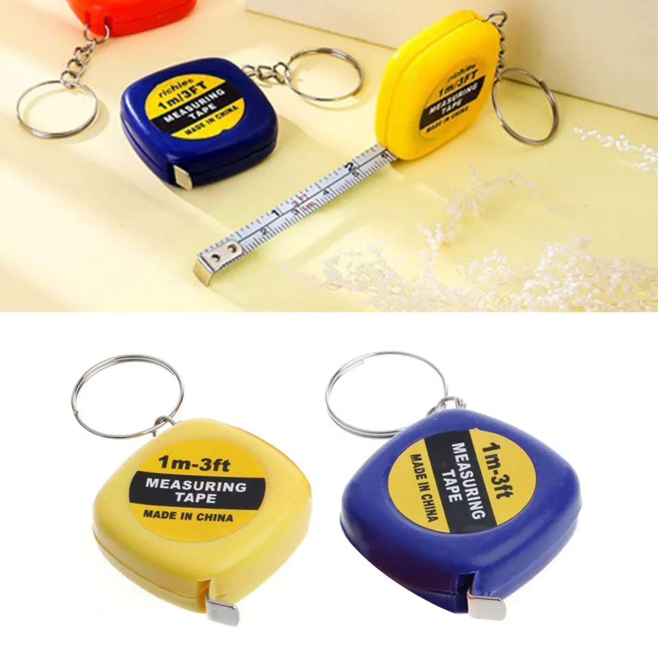 1/5pcs Easy Retractable Ruler Tape Measure Mini Portable Keychain Pull D3T2  