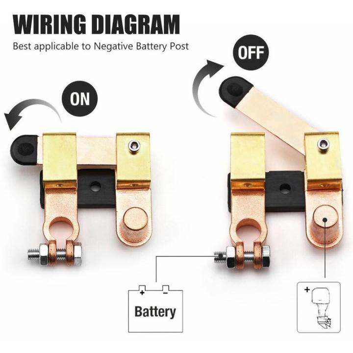 ใบมีดทองเหลืองสวิตช์ตัวแยกแบตเตอรี่กันขโมยแบตเตอรี่สวิตซ์ตัดการเชื่อมต่อใบมีดสวิตซ์ตัดการเชื่อมต่อแบตเตอรี่สวิตช์ตัวแยกแบตเตอรี่ทองเหลืองทึบ750a-12v-24v-250-สำหรับเรือ-rv-รถ