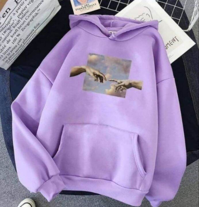SWEATER HOODIE WANITA TERBARU 2021 TEBAL ORI WARNA LILAC PURPLE MURAH  BERKUALITAS | Lazada Indonesia
