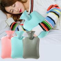 ✌◈ 1PC Thick Hot Water Bottles Portable Rubber Winter Warm Hot Water Bag Hand Warmer Girls Pocket Hand Feet Warm Water Bottle 1L