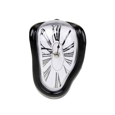 Novel Surreal Melting Distorted Clocks Surrealist Salvador Style Wall Watch Decoration Gift Home Garden