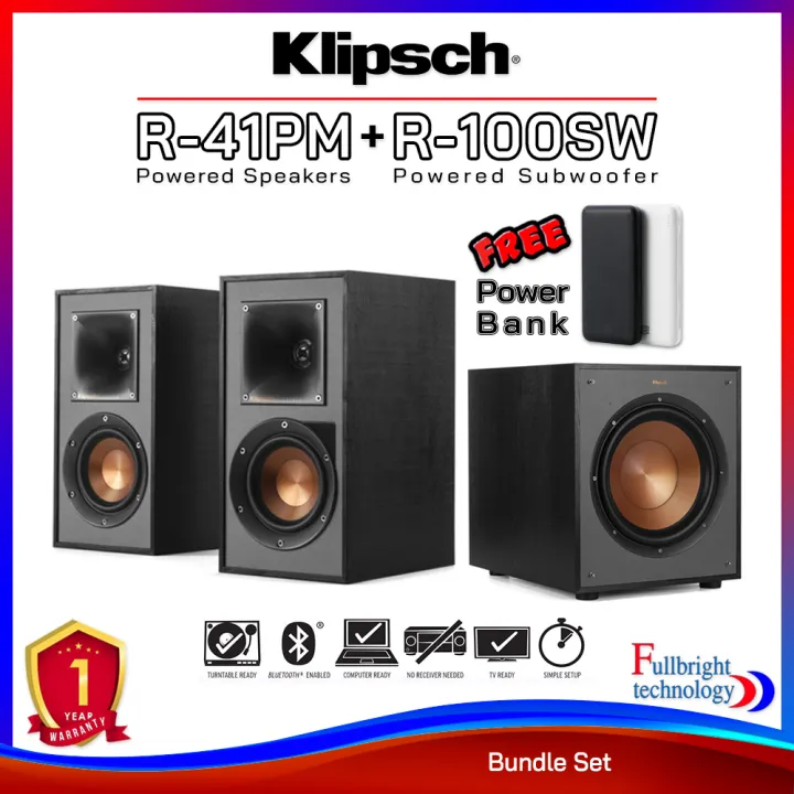Klipsch R41PM (Speakers) + Klipsch R100SW / R120SW (Subwoofer) บันเด