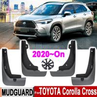 4x Mudflaps สำหรับ Toyota Corolla Cross 2020 2021 Mud Guards Flaps Splash Guards Mudguards Fender ด้านหน้าด้านหลังรถอุปกรณ์เสริมล้อ