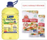 Dầu Ăn Đậu Nành Cao Cấp Tường An 5L - tặng 2 gói hạt nêm 50gr