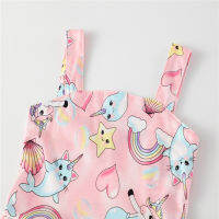 Jumping Meters New Animals Rainbow Print Girls Dresses Cotton Sling strap Baby Clothes Baby Summer Kids Dresses