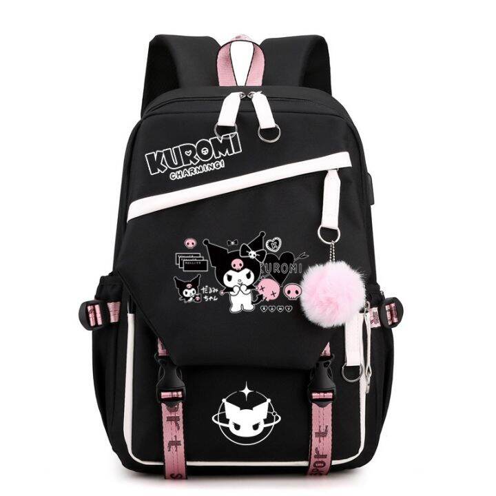 Children Schoolbag Kuromi Melody Co-Branded Merchandise Backpack Girl ...