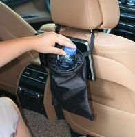 hot【DT】 Car Trash Bin Hanging Garbage Dust Truck Back Organizer Storage Interior Accessories