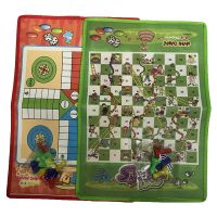 Kids Board Game Toys Ludo Snake Ladder Chess Flight Chess Party Games For Family Children Educational Toys Portable Flying Chess Board Games