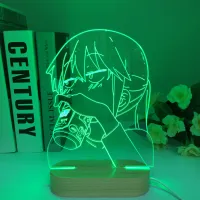 ไม้ Miss Kobayashi S Dragon Maid รูป Kobayashi LED Night Light สำหรับตกแต่งห้องนอนวันเกิดของขวัญโคมไฟ Manga 3D Light