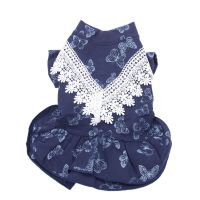 Princess Pet Dog Dress Shirt Hearts&amp;Lace Cat Puppy T-shirt Skirt Spring/Autumn Clothes Apperal Dresses