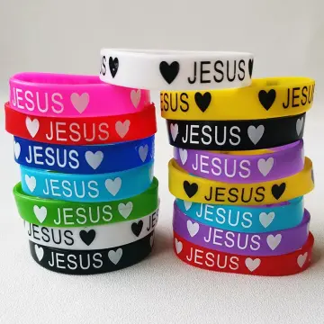 Christian rubber deals band bracelets