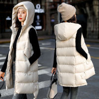 2021 New Autumn And Winter Womens Vest Loose Mid-Length Womens Waistcoat Large Size Womens Sleeveless Jacket