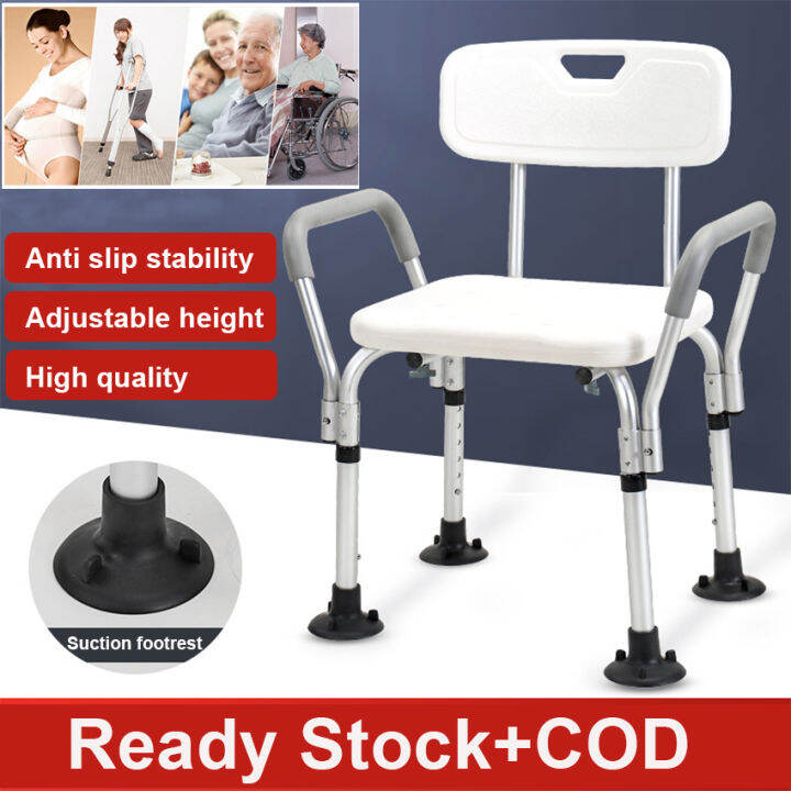 Bath Chair With Arms Large Bariatric Stool With Reinforced Crossing Bar