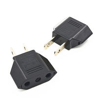 10pcslot EU Europe European 2 Round Hole to US Plug Canada Japan Brazil Thailand Home Travel Adapter Power Wall Plug Adaptor