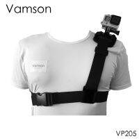 Gopro Vamson Hero VP205อกอุปกรณ์เสริมสำหรับการเดินทาง6เที่ยวเดียวสามารถปรับได้สำหรับสายเข็มขัดรัดตัววิดีโอและกล้องวิดีโอแอคชั่นแคมคอร์เดอร์อเนกประสงค์