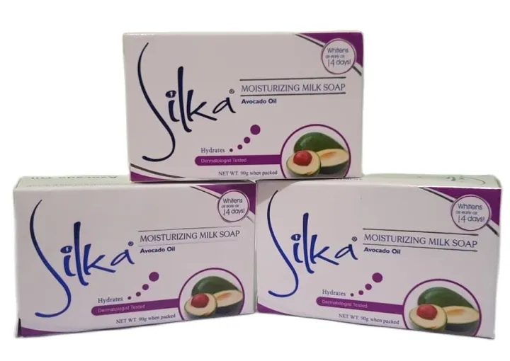SILKA Moisturizing Milk Body Soap Avocado Oil (pack of 6 pieces x 90