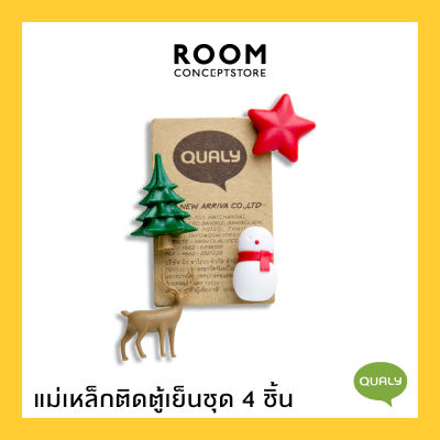 Qualy : Winter Wonder Magnet set of 4 / แม่เหล็กติดตู้เย็น แม่เหล็กติดโน๊ต ชุด 4 ชิ้น