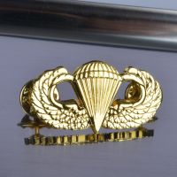 High Quality U.S. Air Force Parachute Qualification Skill Badge Metal Qualification Pin Badges Fashion Brooches Pins