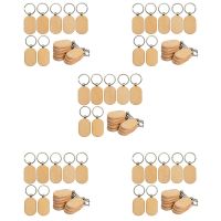 Blank Wooden Key Tag Key DIY Wood Keychains Key Wood Engraving Blanks 100 Pack