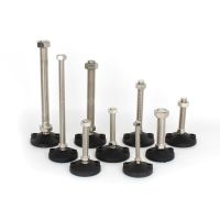 hotx【DT】 Adjustable Lathe Leg Thread Type Levelling Feet Swivel Base Articulating Leveling legs Glide furniture