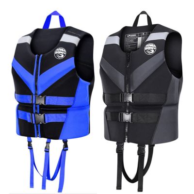 New adult professional life jacket neoprene portable buoyancy vest water sports swimming surfing kayak fishing life jacket 2022  Life Jackets