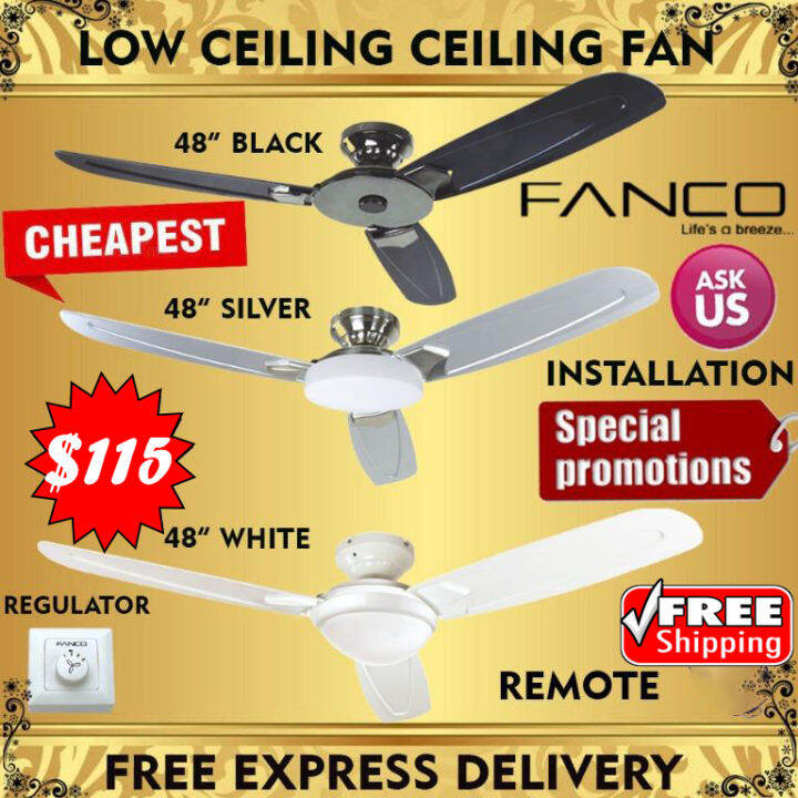 FANCO ceiling fan FFM4000 48" ffm 4000 Free Express delivery low