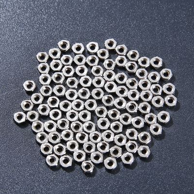 100 Buah/Banyak Hex Penuh Nut Logam Hexagon Sekrup Kacang 2Mm/2.5Mm/3Mm Hex Kacang untuk sekrup Bot Aksesoris Hardware