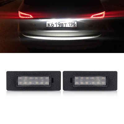 2x Error Free White Led License Plate Lights For Audi A5 S5 Q5 Q2 2016 2017 2018 2019 Auto Tail Lamps