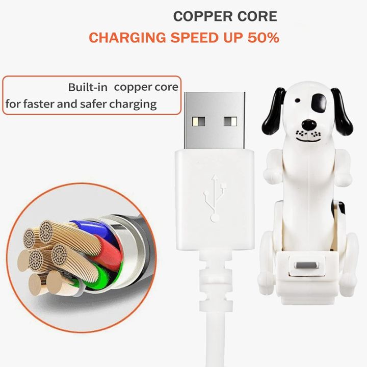 usb-cable-funny-humping-dog-charger-for-iphone-13-12-11-and-more-moving-spotty-dog-fast-charger-usb-cable