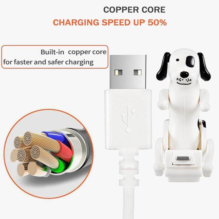 usb-cable-funny-humping-dog-charger-for-iphone-13-12-11-and-more-moving-spotty-dog-fast-charger-usb-cable