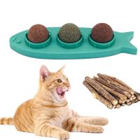 3 In 1 Catnip Wall Balls Catmint Toy For Cat Kitten Pure Natural Mint Leaf Interactive Cat Toys Cat Teeth Cleaning Chewing Toys Toys