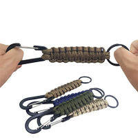 คาราบิเนอร์ตะขอเกี่ยวพวงกุญแจเครื่องมือกลางแจ้ง Paracord ภายนอกเดินป่าตั้งแคมป์กระเป๋าเป้สะพายหลัง KAIDIY