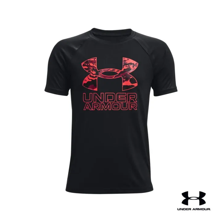 Under Armour Ua Boys Tech™ Hybrid Print Fill Short Sleeve อันเดอร์ อาเมอร์ เสื้อเทรนนิ่ง สำหรับ 5776