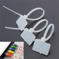100Pcs Zip Ties Write Wire Power Cable Label Mark Tag Nylon Self-Locking Tie Network Cable Marker Cord Wire Strap Zip