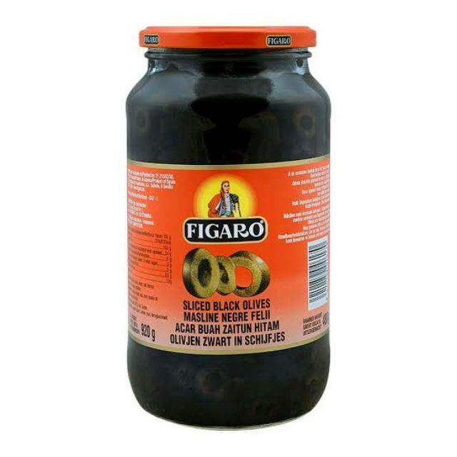 FIGARO Sliced Black Olives Drained Weight 920g Lazada PH