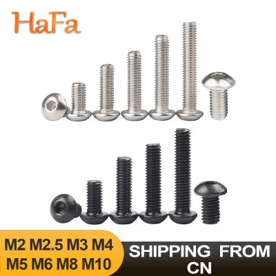 5-50PCS Hex Soket Tombol Kepala Sekrup Allen Baut Sekrup ISO7380 304 Stainless Steel/Hitam 10.9 Kelas m2 M2.5 M3 M4 M5 M6 M8 M10