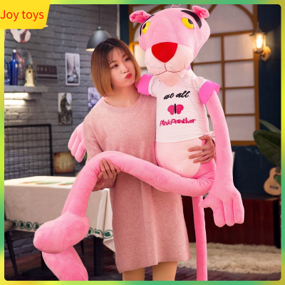 Cute Cartoon Character Plush Pink Panther Soft Stuffed Animal Doll For Kid Children Gift For Kids Boys Birthday Present