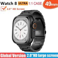 ZZOOI Stainless steel strap Smart Watch 8 ultra 49mm Men Women Smart Watch 2023 Bluetooth Call Waterproof Watch S8 Wireless Charges