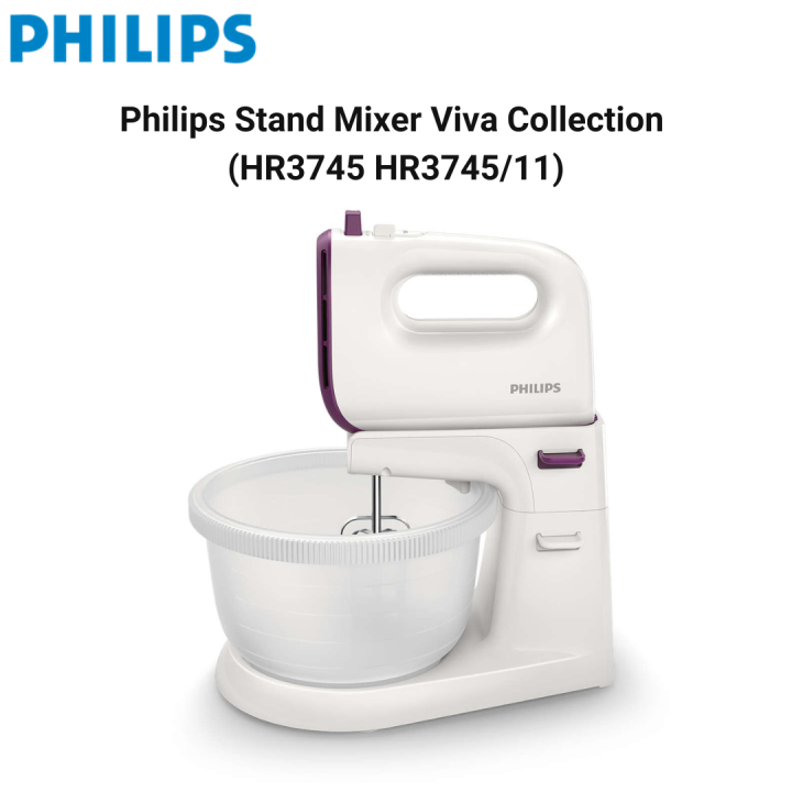 Philips Stand Mixer Viva Collection (HR3745 HR3745/11) Lazada