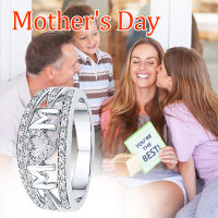 แหวนหมั้นแหวนเพชรเซอร์คอนสำหรับแหวนแต่งงานเจ้าสาวและชุดห่วงสามารถปรับได้แหวนสง่าสวยงามของขวัญวัน