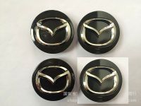 JC | 4Pcs 56MM โลโก้รถขอบล้อ Center ฝาครอบฝาฮับสัญลักษณ์สำหรับ Mazda 2(2016-2021) , Mazda 3, Mazda 6,CX5, CX7, RX-8,Atenza, MX-5