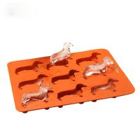 hot【cw】 Silicone Dachshund Shaped Chocolate Cookie Mold Tray Tools silicone mold gadgets