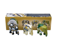 Elephant Parade Multipack รูปปั้นช้าง Elephantasy 3x7cm (7cm) รูปปั้นช้างทำมือขนาดเล็กหลากสีสัน จากเชียงใหม่ ของขวัญวันเกิด ของที่ระลึกไทย