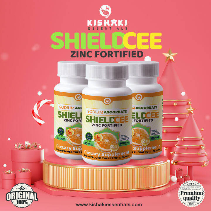 ShieldCEE Nonacidic Vitamin C + Zinc. For healthy skin and shield for