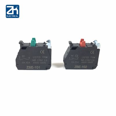 10pcs Button Switch Contact Block Zbe-101 No / Zbe-102 Nc Xb4/xb5